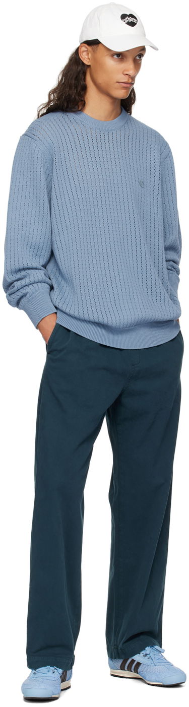 Пуловер Carhartt WIP Caleb Knit Sweater Синьо | I033714, 3