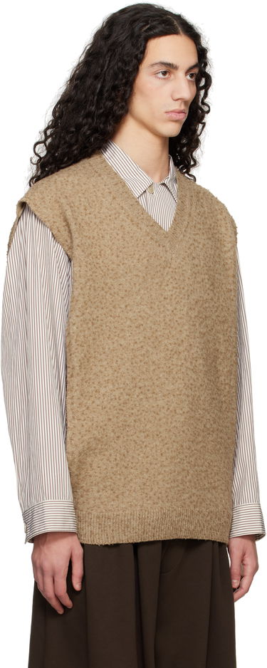 Пуловер Maison Margiela Maison Margiela Pilling Knit Vest Кафяво | S50TH0065 M13108, 1