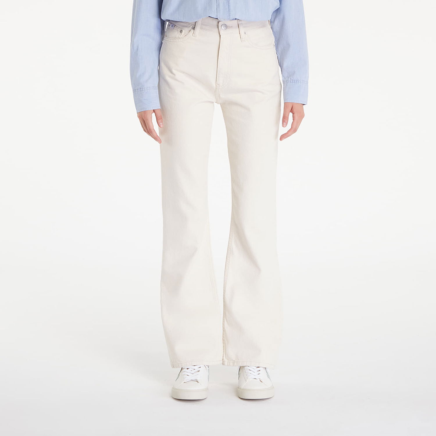 Дънки CALVIN KLEIN Authentic Bootcut White Бяло | J20J223973 1AA, 0