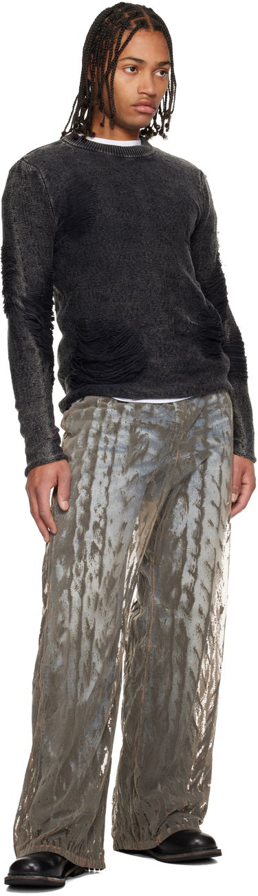 Пуловер Diesel Distressed K-Fjordi-Round Sweater Черно | A21876-0LKDP-900, 3