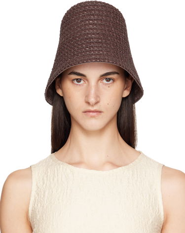 Шапка Max Mara Max Mara Wainer Woven Beach Hat Кафяво | 2514571052600, 0