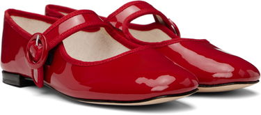Pокля Repetto Repetto Georgia Square-Toe Mary Jane Ballerinas Червено | V4141V, 3