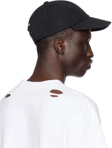 Шапка с козирка We11done We11done Damaged Baseball Cap Черно | WD-AH1-24-406-U-BK, 2