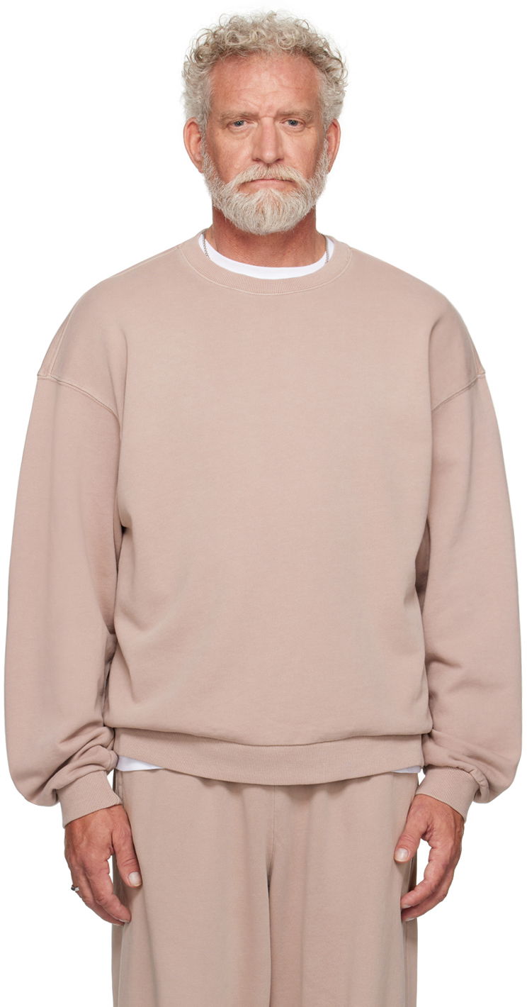 Суитчър SKIMS Terry Relaxed Crewneck Sweatshirt Бежово | TP-PLO-5252M