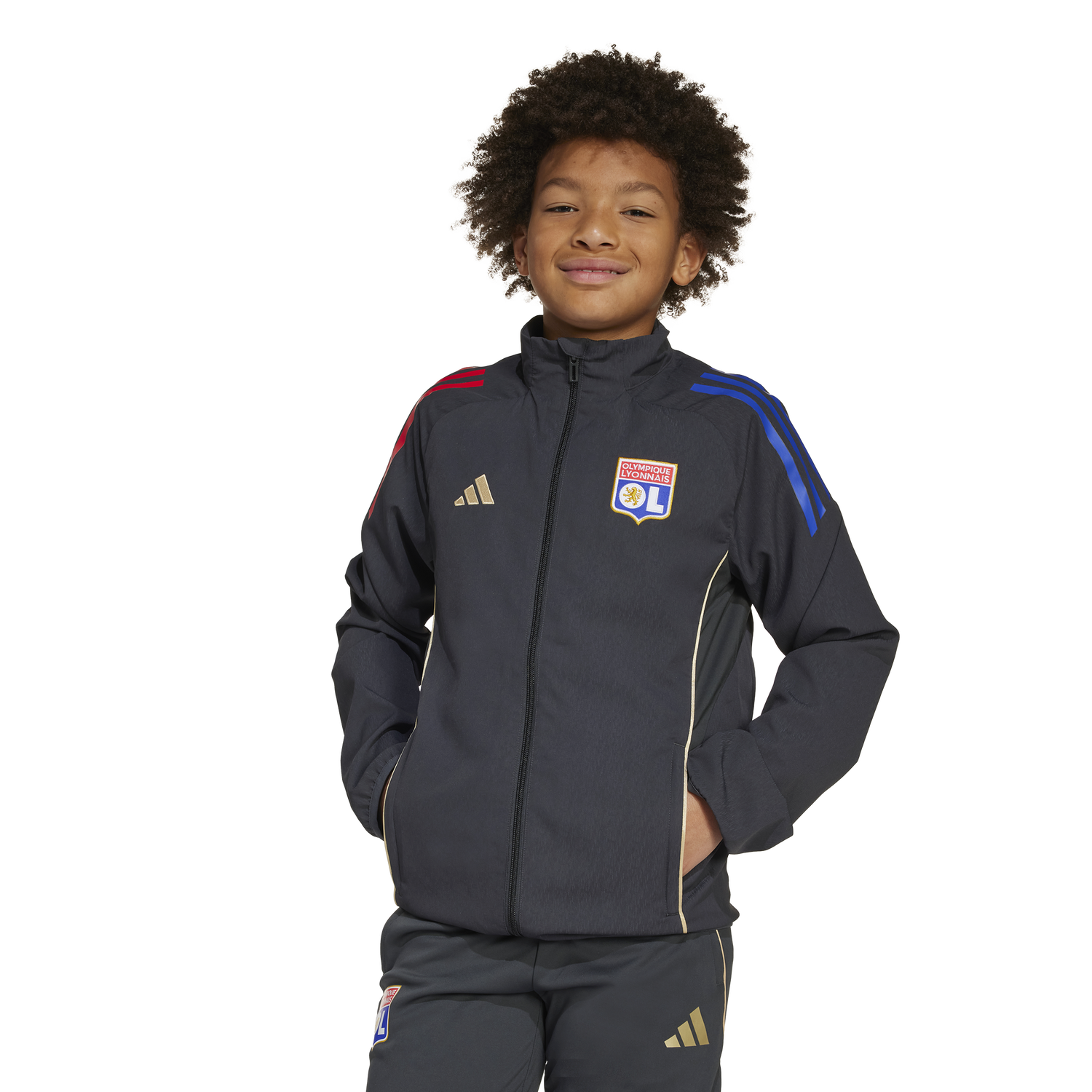 Яке adidas Originals Olympique Lyonnais Pre-Match Jacket 2025/26 Черно | jl9452, 1
