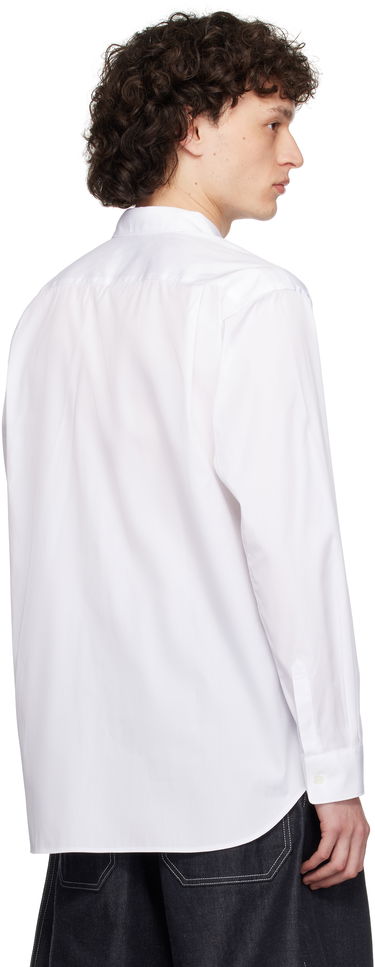 Риза Comme des Garçons Comme des Garçons Shirt Plain & Stripe Shirt Бяло | FO-B015-S25, 2