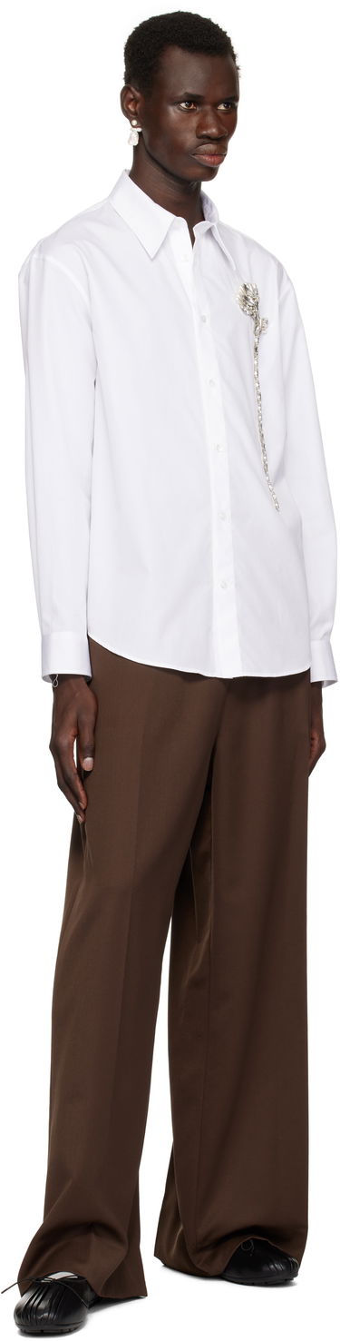 Панталони Simone Rocha Simone Rocha Wide Leg Drawstring Trousers Кафяво | 4143D 1217, 3