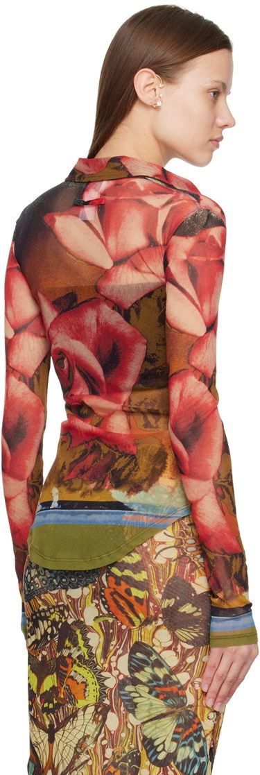 Риза Jean Paul Gaultier Jean Paul Gaultier Roses Print Mesh Shirt Многоцветен | 24/25-U-CH013-T547-403050, 2