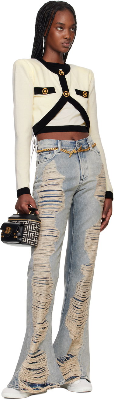 Дамска чанта Balmain Balmain B-Buzz Monogram Vanity Bag Черно | EN1BH952TJGH, 3