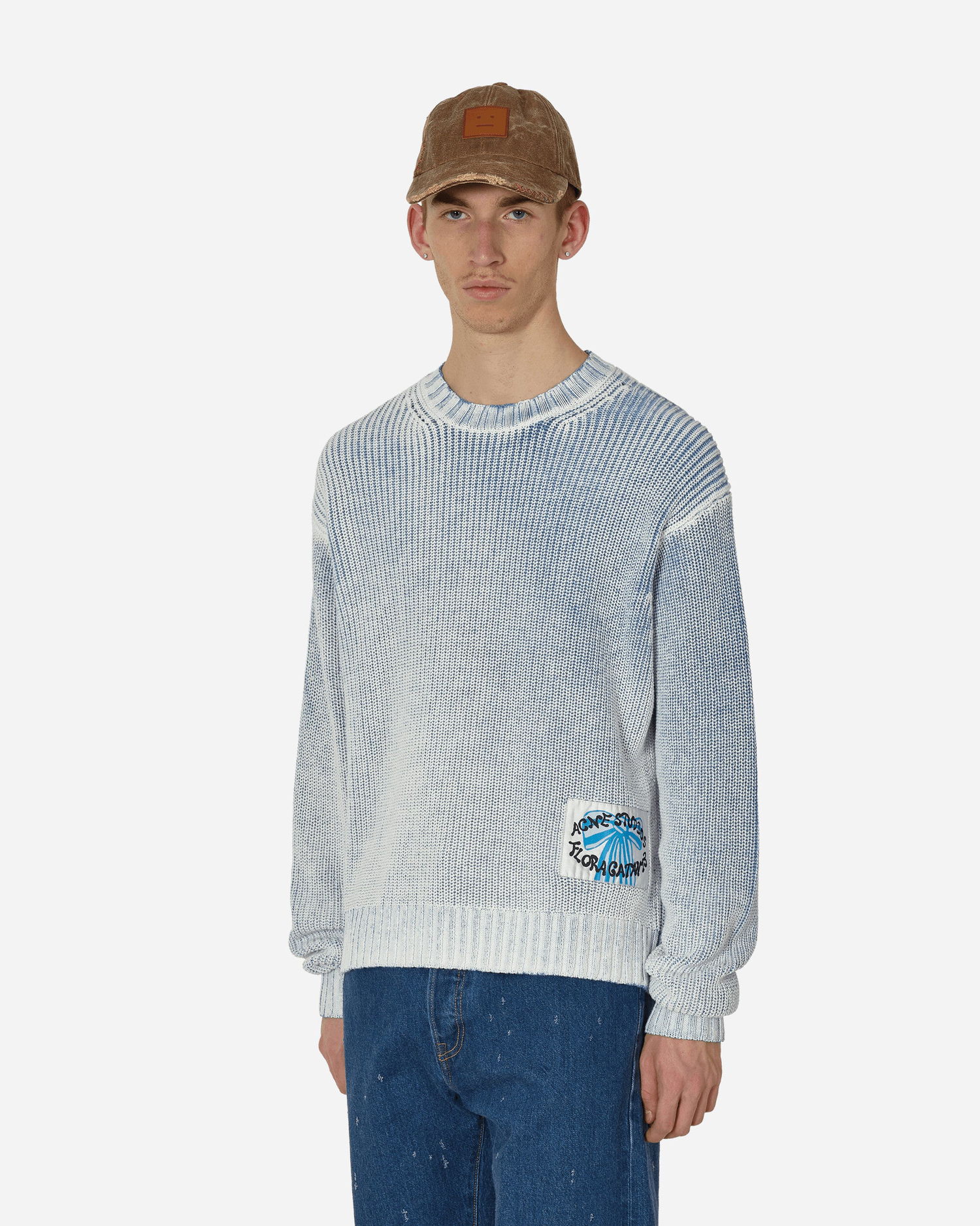 Пуловер Acne Studios Acid Print Crewneck Синьо | B60322- DNU, 0