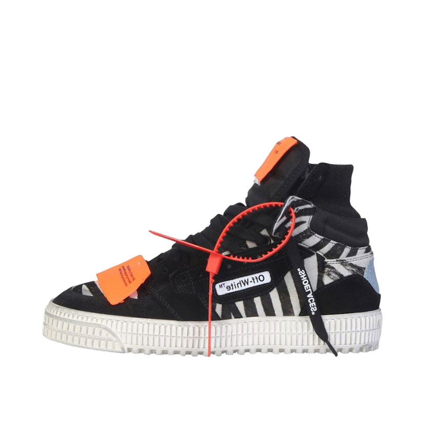 Кецове и обувки Off-White 3.0 Off Court High-Top Pony Zebra W Черно | OWIA112R21LEA0021001