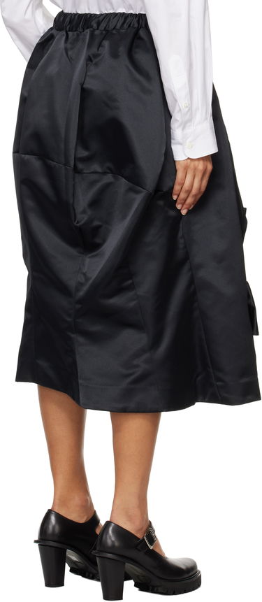 Пола Comme des Garçons Comme des Garçons Satin Midi Skirt with Bow Detail Черно | GN-S016-051, 2
