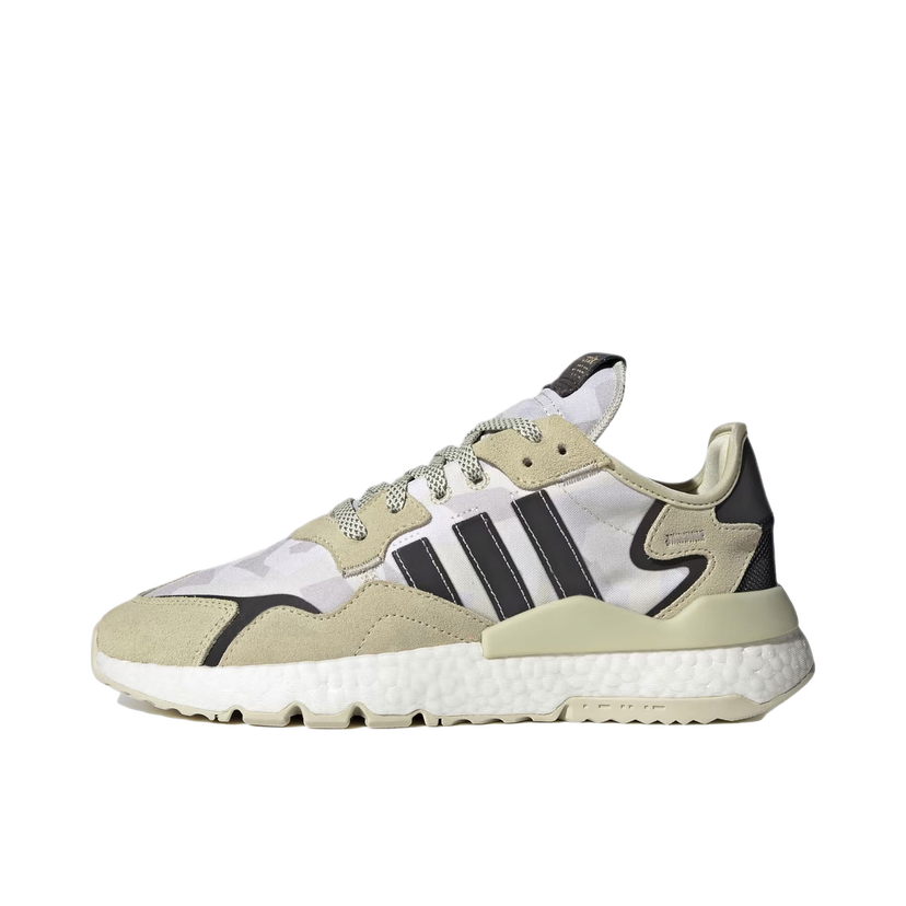 Кецове и обувки adidas Originals Nite Jogger Chalk White Sand Сиво | FW4394
