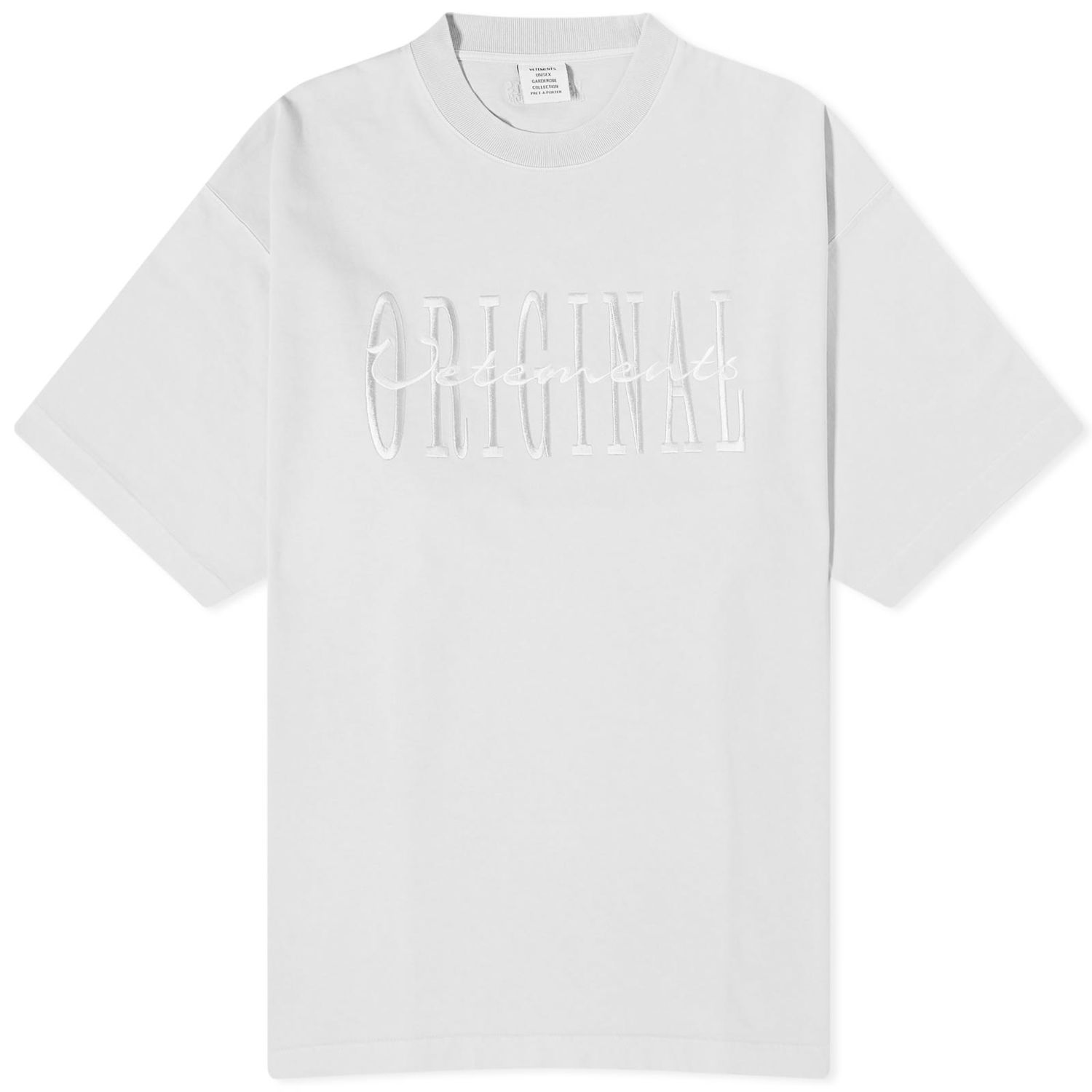 Тениска VETEMENTS Original Logo T-Shirt Бяло | UE64TR190W, 0
