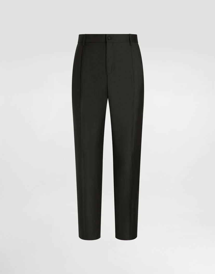 Панталони Dolce & Gabbana Virgin Wool Trousers Черно | GW0NETGK048V0687
