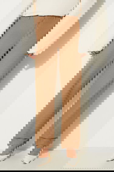 Панталони Carhartt WIP Simple Straight High Waist Pierce Pant Кафяво | I032966.2FS02, 0