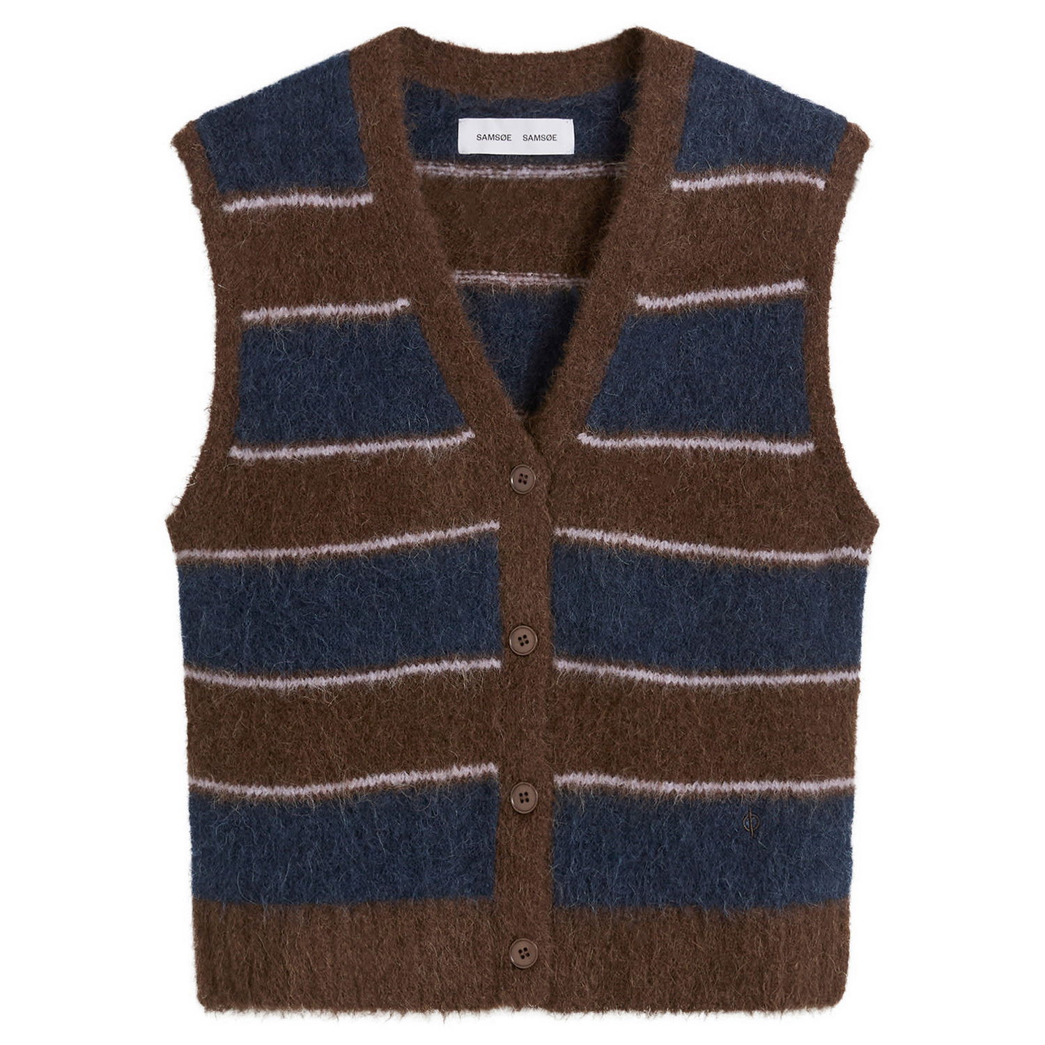 Жилетка Samsoe Samsoe Sajeanne Hairy Knit Vest Top Многоцветен | F25400034-CLR002397, 0