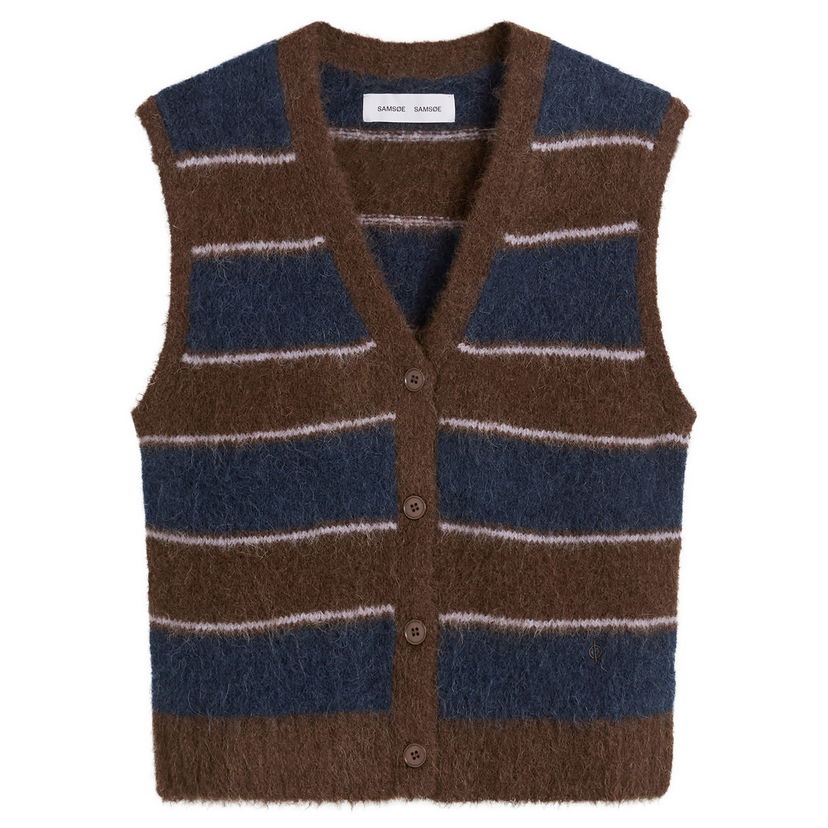 Жилетка Samsoe Samsoe Sajeanne Hairy Knit Vest Top Многоцветен | F25400034-CLR002397