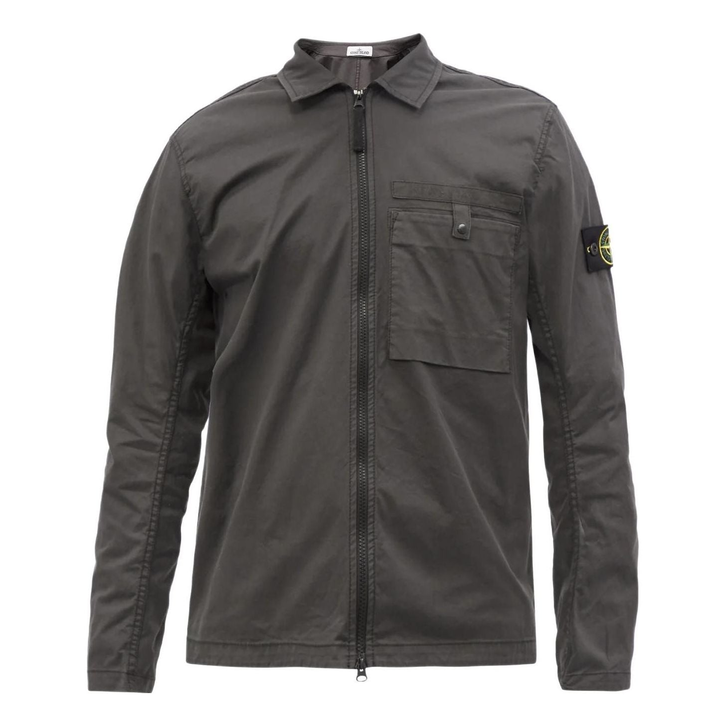 Риза Stone Island Supima Cotton Shirt Jacket Зелено | 761512619-V0065, 0