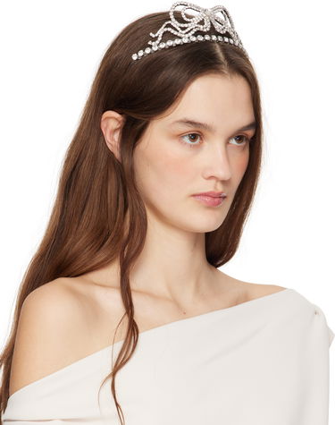 Бижута Blumarine Blumarine Bow Crystal Headband Металик | P522W308A, 1