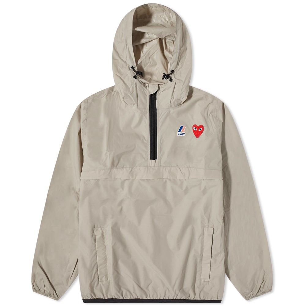 Ветровка Comme des Garçons K-Way x Half Zip Packable Jacket Бежово | P1J502-3, 0