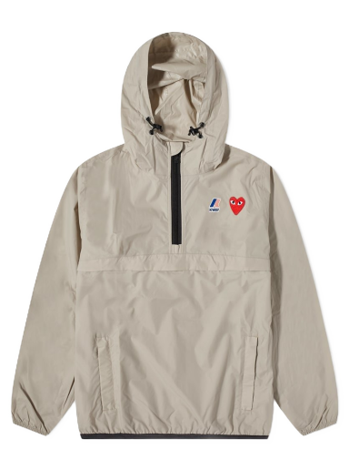 Ветровка Comme des Garçons K-Way x Half Zip Packable Jacket Бежово | P1J502-3