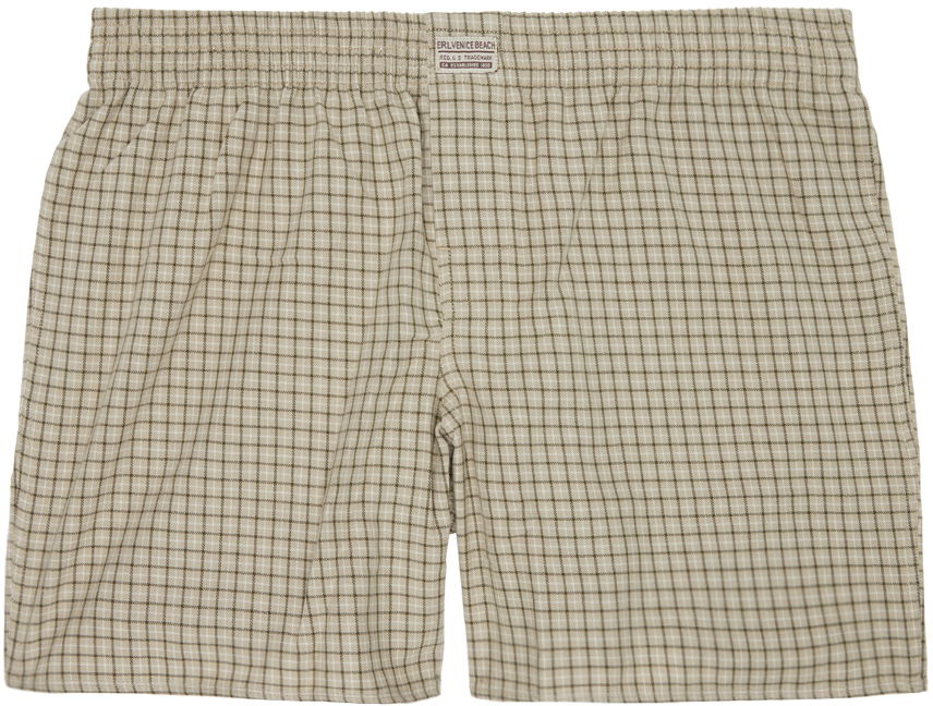 Боксерки ERL Plaid Boxers Бежово | ERL09UW10, 0
