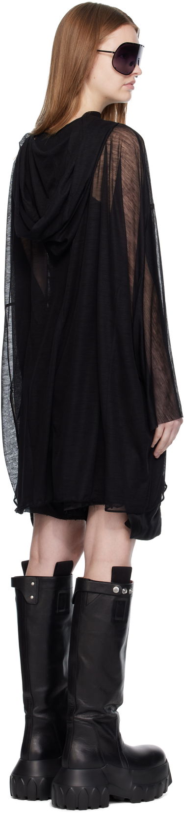 Суитчър Rick Owens Rick Owens Concordians Hooded Tunic Черно | RP02E4536 JWR, 2