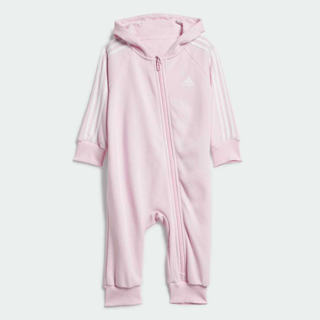Комбинезон adidas Performance Essentials 3-Stripes French Terry Hooded Jumpsuit Розово | IP2424, 0