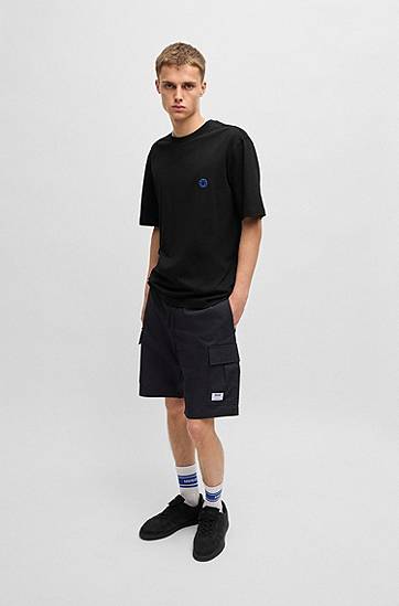 Тениска BOSS Happy HUGO Jersey T-Shirt Черно | 50519984, 1