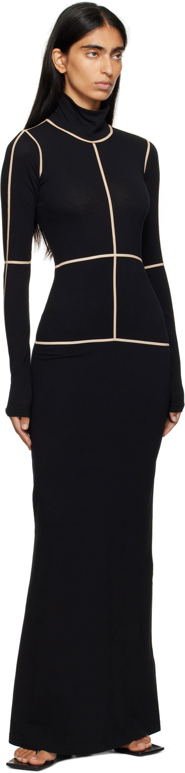 Pокля Maison Margiela MM6 Maison Margiela Taped Seam Maxi Dress Черно | S52DG0028 M20125, 3