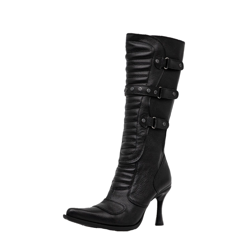 Кецове и обувки VETEMENTS Biker Boots With Buckles Черно | WA66BO110B