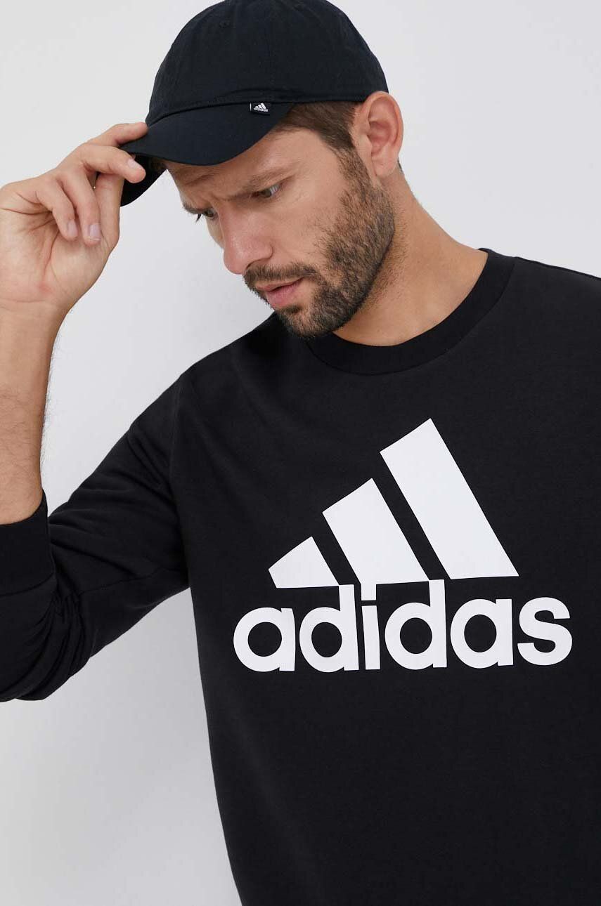 Суитчър adidas Performance Essentials Big Logo Crew Черно | IB3995, 0