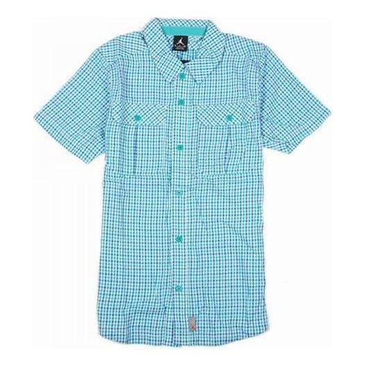 Риза Jordan Woven Short Sleeve Shirt Синьо | 467351-102
