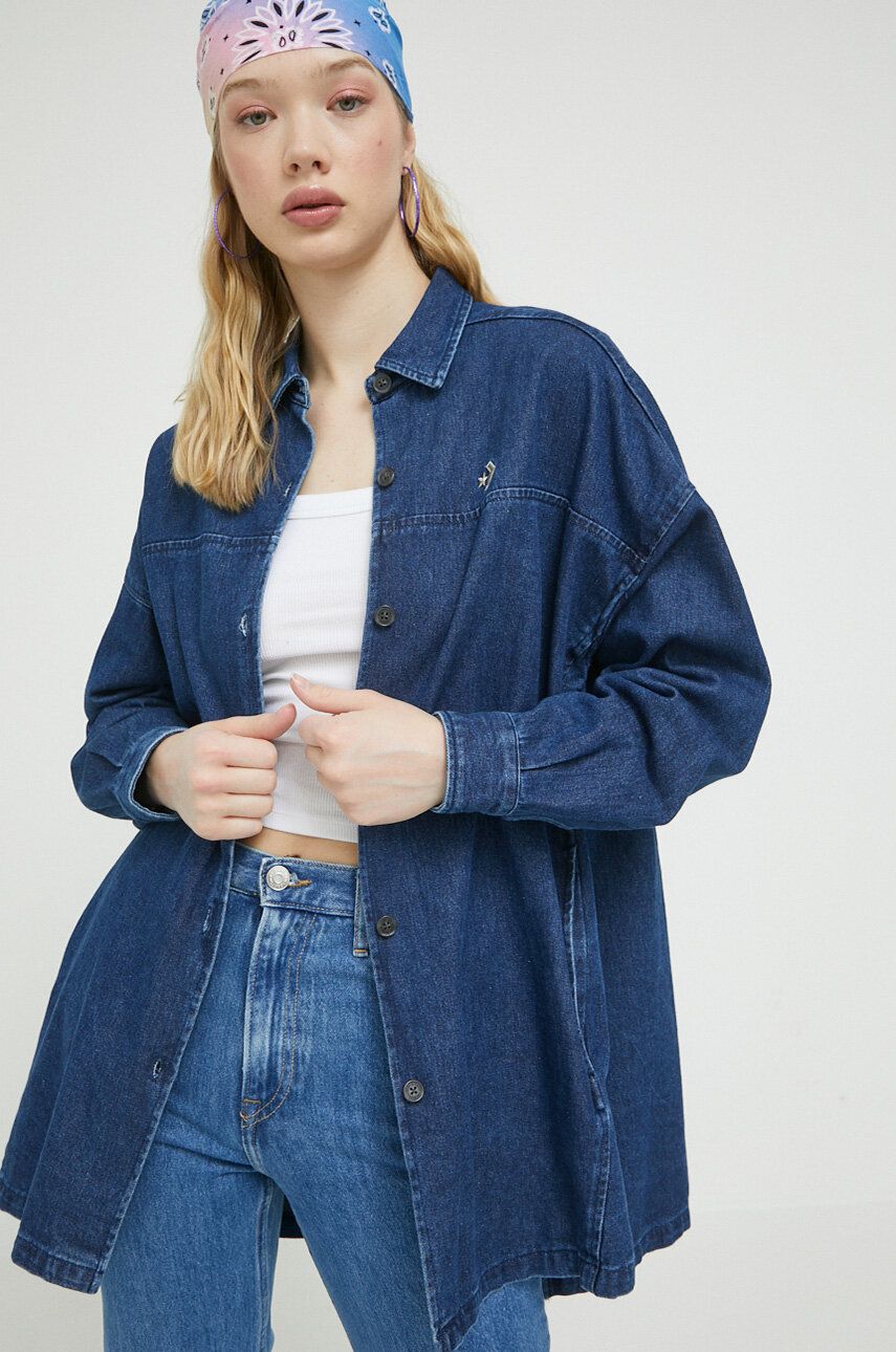 Риза Converse Cotton Denim Shirt Тъмно синьо | 10024864.A01, 0