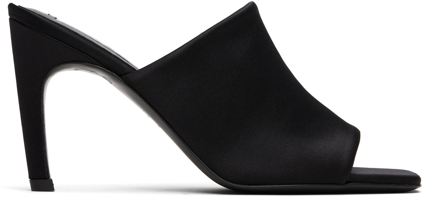 Pокля TOTEME TOTEME Bandeau Heeled Mules Черно | 253-WAS0245-FB0401, 0