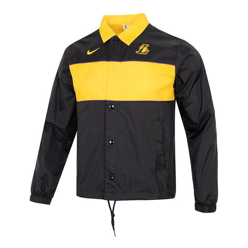 Ветровка Nike NBA Lakers Coach Jacket Черно | DR2338-010