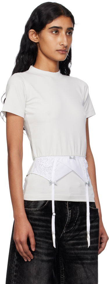 Тениска Balenciaga Balenciaga Lingerie T-Shirt Бяло | 828869TNVB2, 1