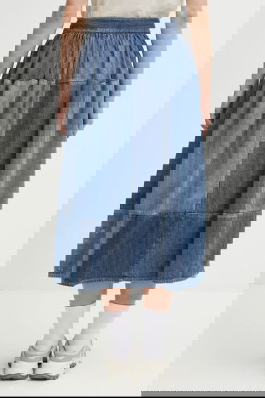 Пола visvim Visvim SS Elevation Midi A-Line Skirt Синьо | 325105005003, 2