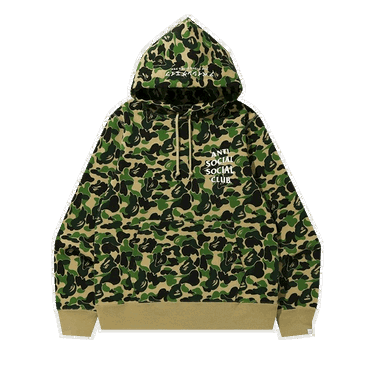 Суитчър BAPE x Anti Social Social Club ABC Camo Pullover Hoodie Зелено | 1G23 114 913 GREEN, 0