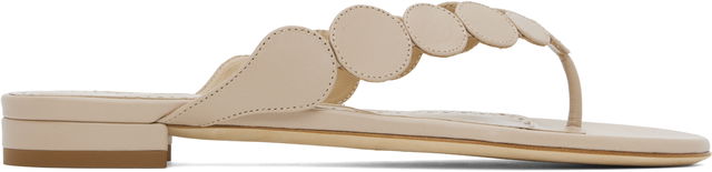 Manolo Blahnik Nour Scalloped Thong Sandals