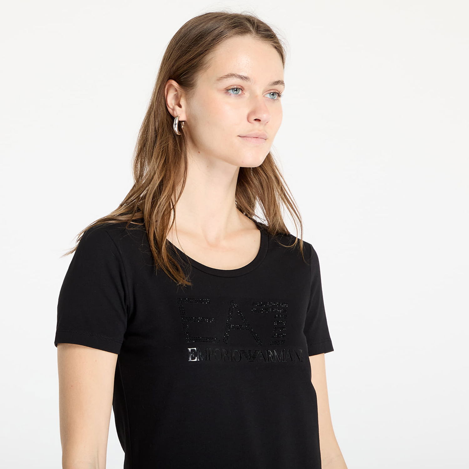 Тениска Emporio Armani EA7 Emporio Armani Train Logo Series T-Shirt Черно | 7W000094AF10373UC001, 1