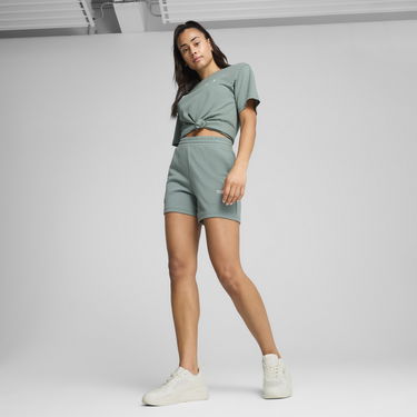 Къси панталони Puma ESS Small No. 1 Logo 5'' High-Waisted Shorts Зелено | 682441_30, 2