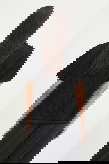 Поло тениска Carhartt WIP Temple Short Sleeve Regular Fit Perforated Knit Polo Shirt Черно | I034541.89XX, 2