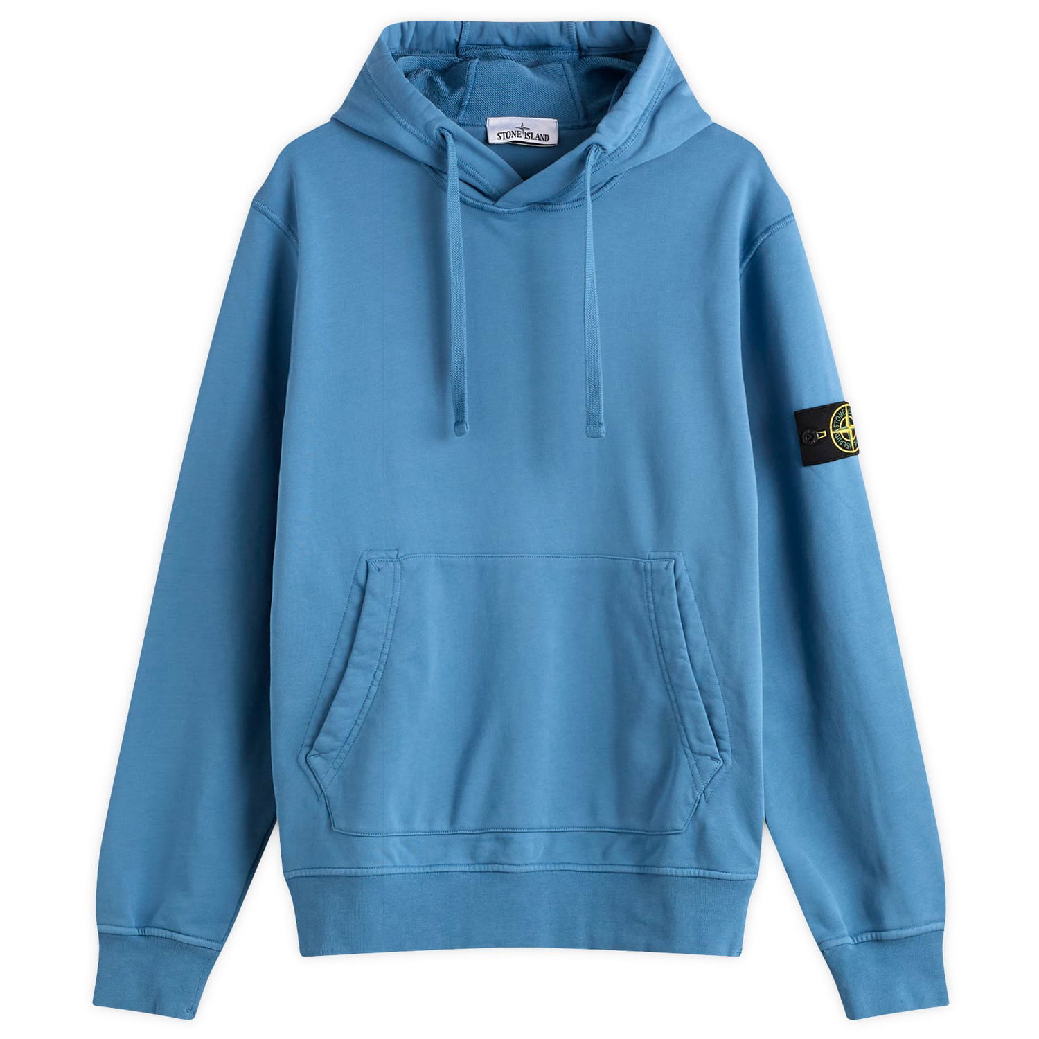 Суитчър Stone Island Organic Cotton Fleece Popover Hoodie, Size Large Синьо | K2S156100062-V002B, 0