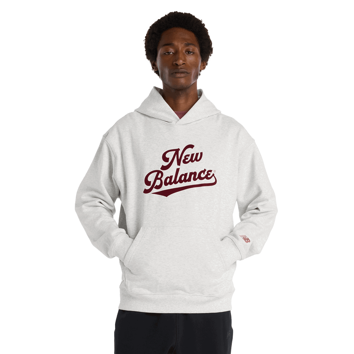Суитчър New Balance Athletics Legacy Hoodie Сиво | MT53902-AHH, 0