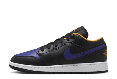 Кецове и обувки Jordan Air Jordan 1 Low Lakers Черно | 553560-075, 4
