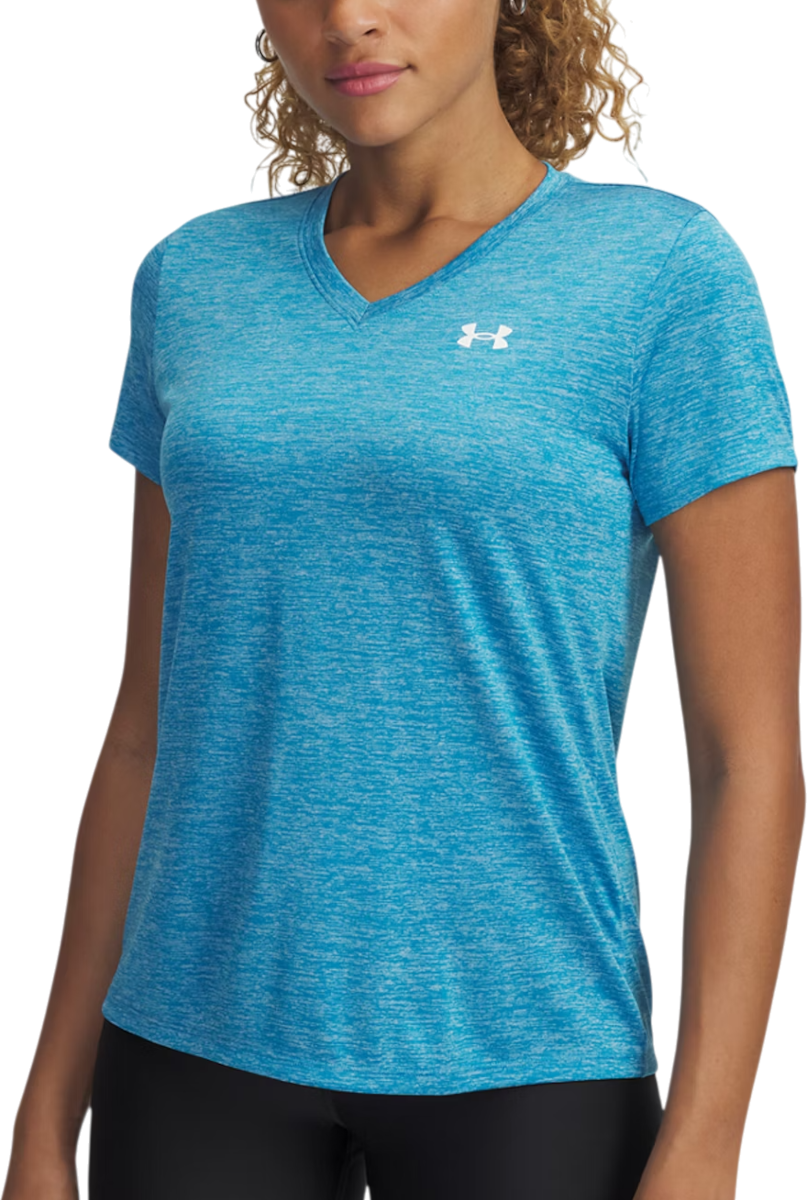 Тениска Under Armour Under Armour Tech Twist V-Neck Short Sleeve T-Shirt Синьо | 1384227-452