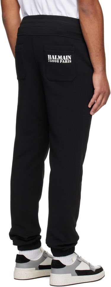 Спортни панталони Balmain Drawstring Cuffed Sweatpants Черно | FH1OB340BD04, 2