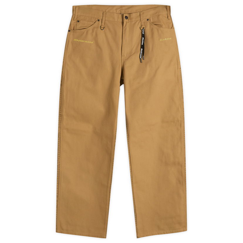 Панталони Mastermind WORLD Mastermind World x Dickies Duck Carpenter Pants, Size Large Кафяво | MJ25C14-PA100-1